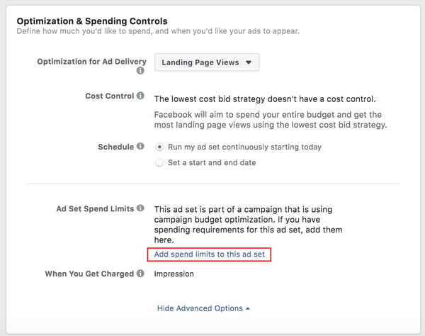 Facebook Optimization and Spending