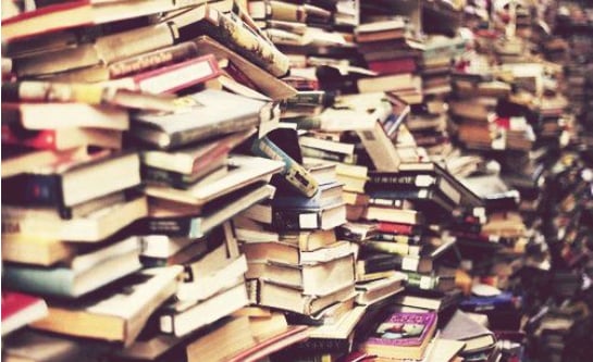 Books Piled Up