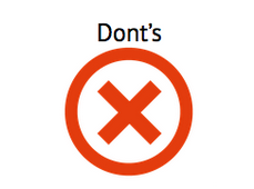 Don'ts symbol