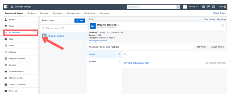 Facebook Business Manager: Giving Partner Access to Assets