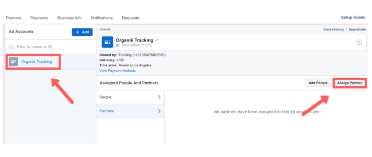 Facebook Business Manager: Giving Partner Access to Assets