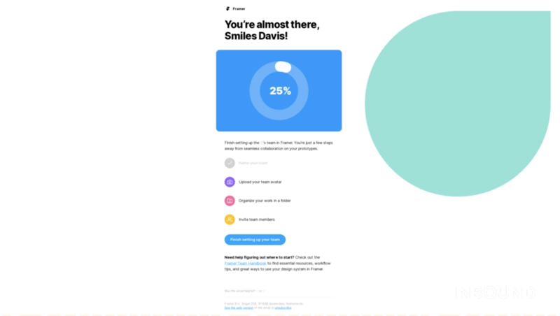 Customer onboarding smart content example INBOUND 2022