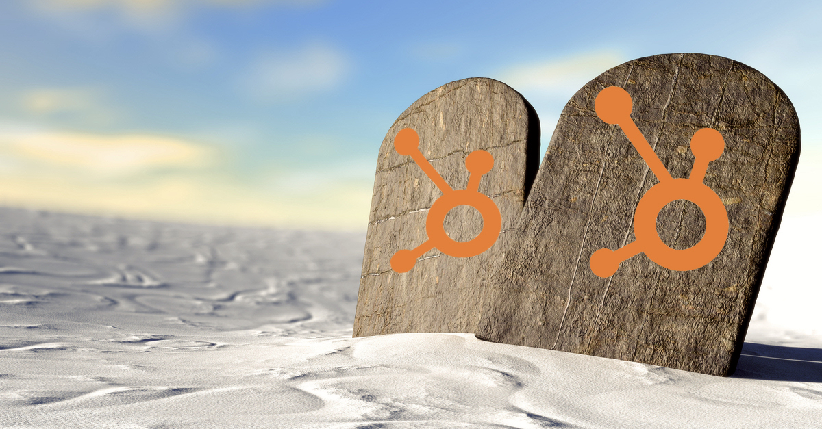      HubSpot   Marketing   Commandments No   Texture