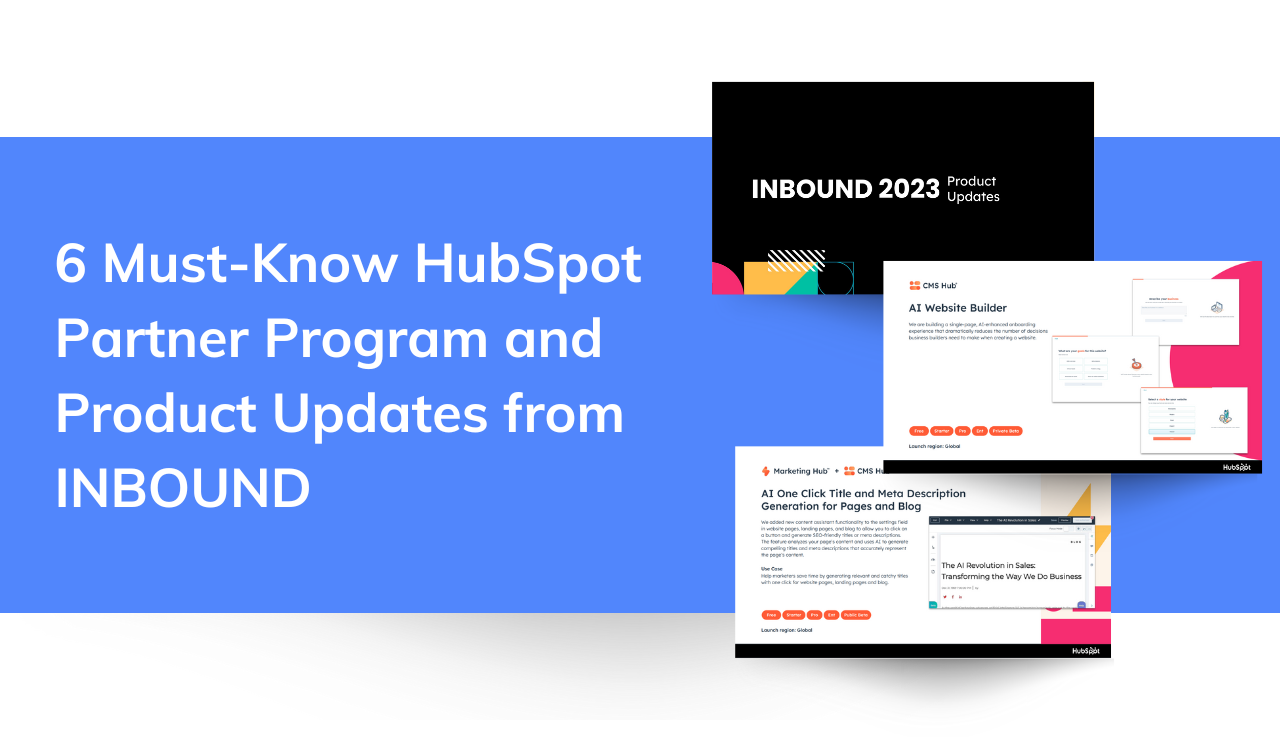 HubSpot   Partner   Program   and   Product   Updates   from   INBOUND